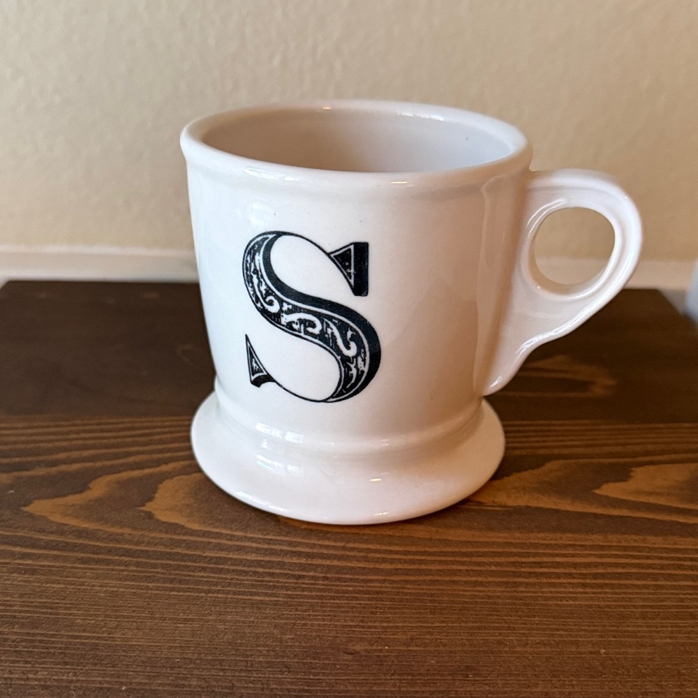 Anthropologie Initial Mug S